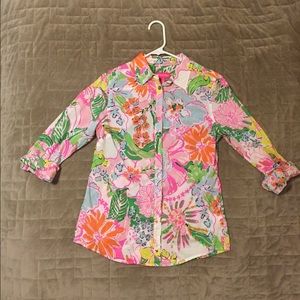 Lilly Pulitzer for Target Button Up Blouse, Size S